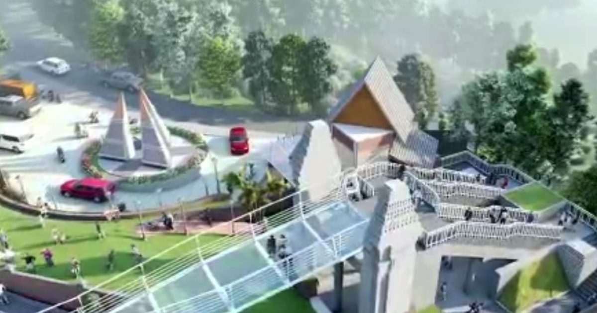 Pembangunan Jembatan Kaca di Seruni Point Bromo Kabupaten Probolinggo